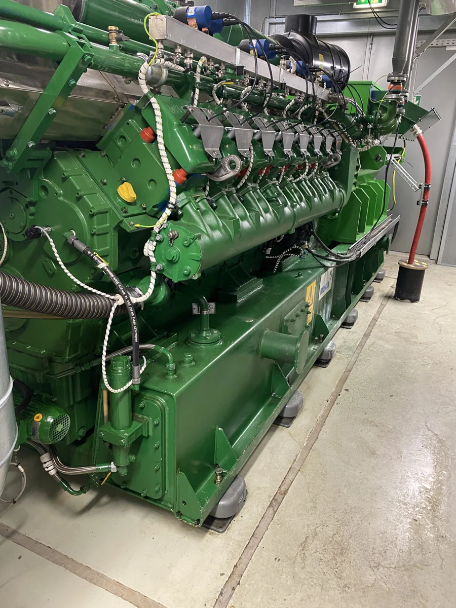 Motor einer BHKW-Anlage
