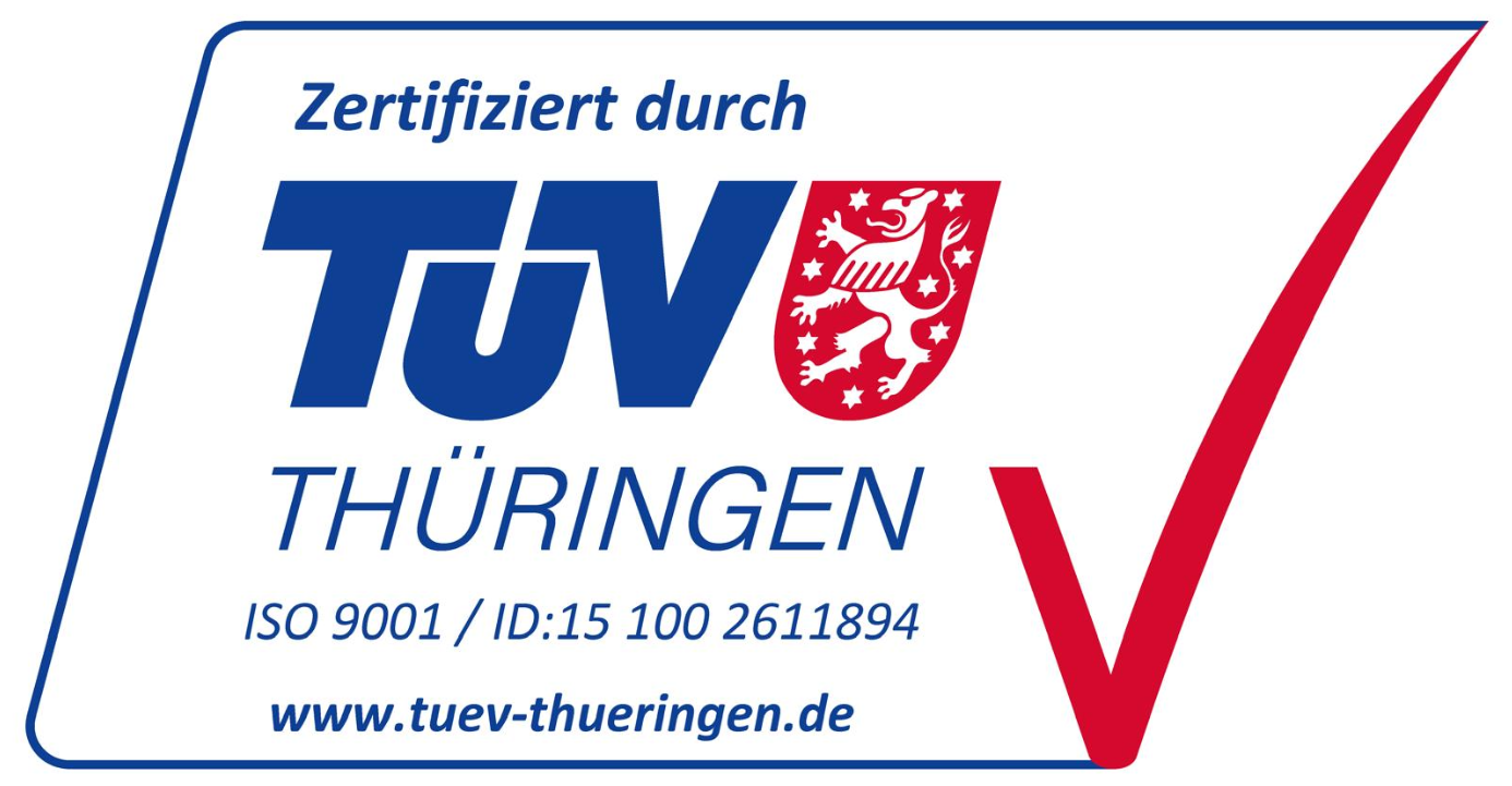 TÜV-Thüringen-Zertifizierung der MSK Energie GmbH nach ISO 9001, Zertifikats-ID 15 100 2611894